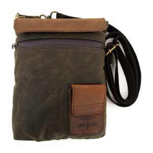 Longride Small Heritage Waxed Duffle/Tank Bag Khaki/Ranger, Motoee.com