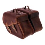 Longride Waxed Cotton Saddlebags Brown