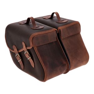 Longride Waxed Cotton Saddlebags Khaki, Motoee.com