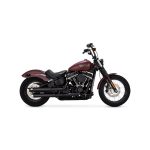 Vance & Hines 3" Twin Slash Slip-On PCX Mufflers Black 18-20 Softail