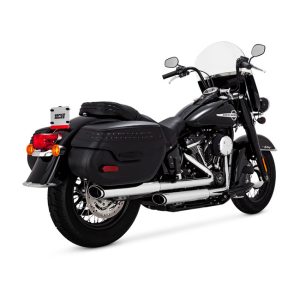 Vance & Hines 3" Twin Slash Slip-On PCX Mufflers Chrome 18-20 FLHC Heritage 107/FLHCS Heritage 114