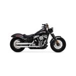 Vance & Hines 3" Twin Slash Slip-On PCX Mufflers Chrome 18-20 Softail