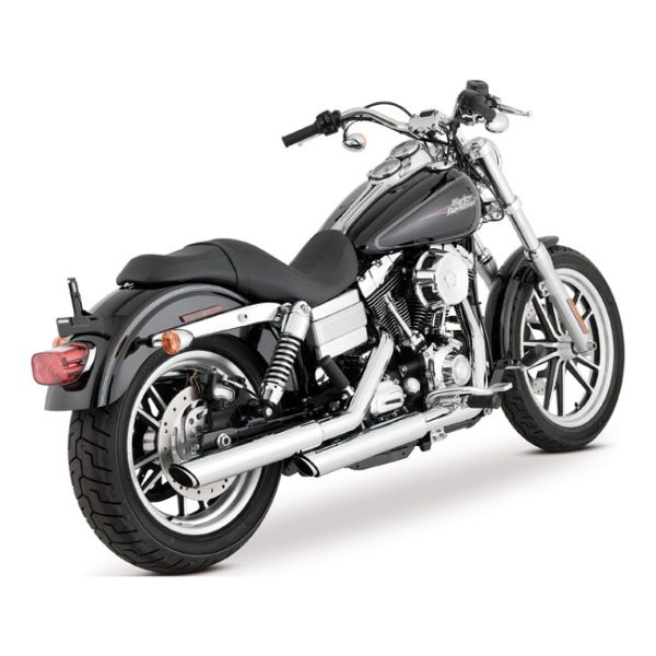 Vance & Hines 3" Twin Slash Slip-On PCX Mufflers Chrome 91-17 Dyna