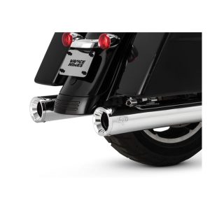 Vance & Hines 4" Eliminator 400 Slip-On Mufflers Chrome 17-23 Touring