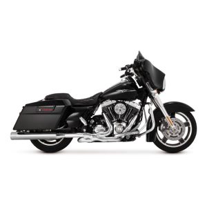 Vance & Hines 4" Eliminator 400 Slip-On Mufflers Chrome 95-16 FLT/Touring, Motoee.com