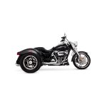 Vance & Hines 4" Twin Slash Round Slip-on Mufflers Chrome 17-21 FLRT Freewheeler Trike