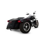Vance & Hines 4" Twin Slash Round Slip-on Mufflers Chrome 17-21 FLRT Freewheeler Trike