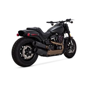 Vance & Hines Hi-Output Slip-on Mufflers Black 18-20 Softail
