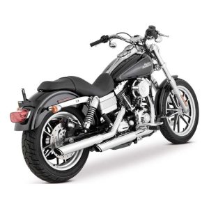 Vance & Hines Twin Slash 3" Slip-on Mufflers Chrome 91-16 Dyna