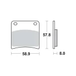 TRW MCB591 Front/Rear Brake Pads