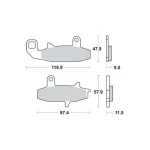 TRW MCB597SV Front Brake Pads