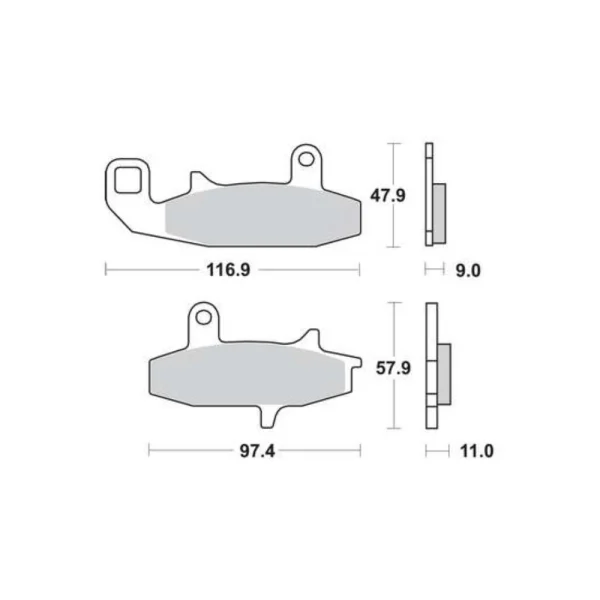 TRW MCB597SV Front Brake Pads