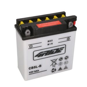 4 Ride CB5L-B 12V 5Ah 65A 121x61x131mm R+ Starting battery, Motoee.com