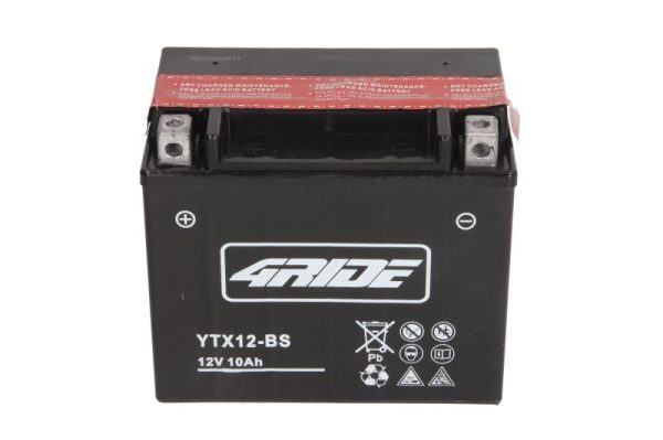 4 Ride YTX12-BS 12V 10.5Ah 180A 152x88x131mm L+ Starting battery