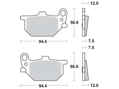 TRW MCB503 Front/Rear Brake Pads
