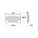 TRW MCB572 Front/Rear Brake Pads