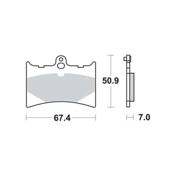 TRW MCB572 Front/Rear Brake Pads