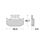 TRW MCB625SI Front/Rear Brake Pads