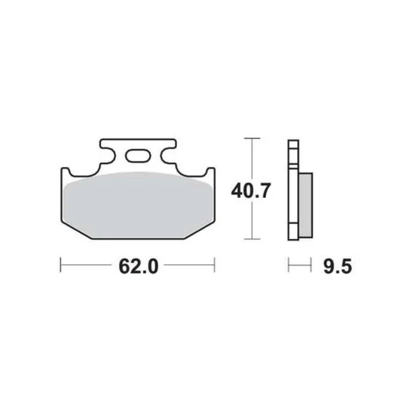 TRW MCB625SI Front/Rear Brake Pads