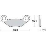 TRW MCB619 Front/Rear Brake Pads