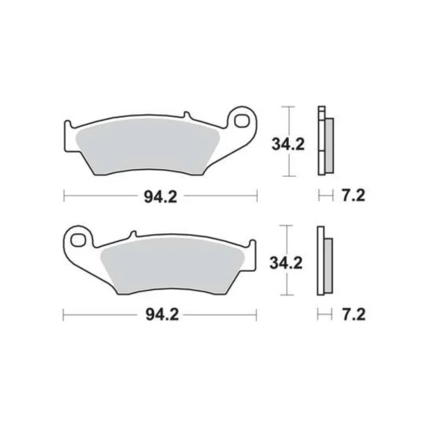 TRW MCB669SI Front Brake Pads