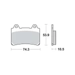 TRW MCB559 Front/Rear Brake Pads