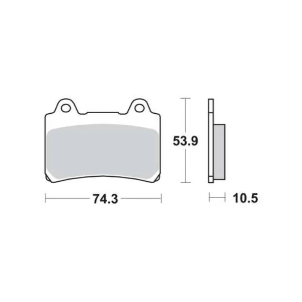 TRW MCB559 Front/Rear Brake Pads