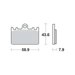 TRW MCB643 Front Brake Pads