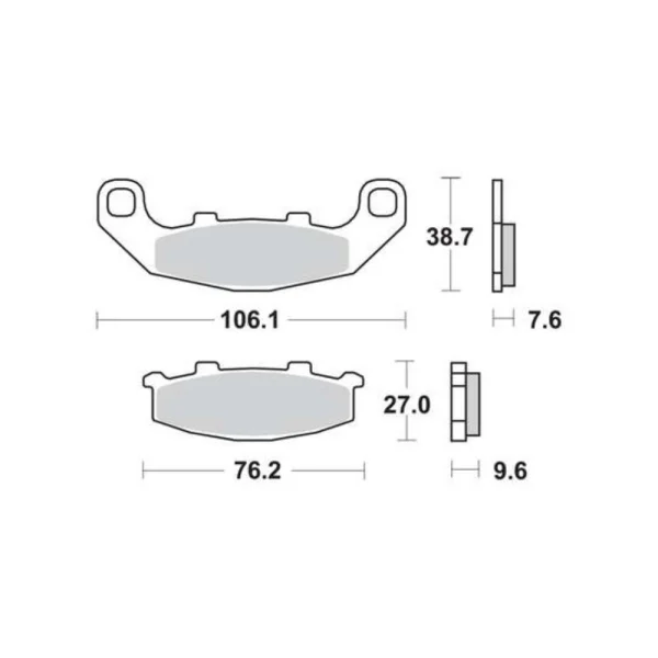 TRW MCB586 Front/Rear Brake Pads