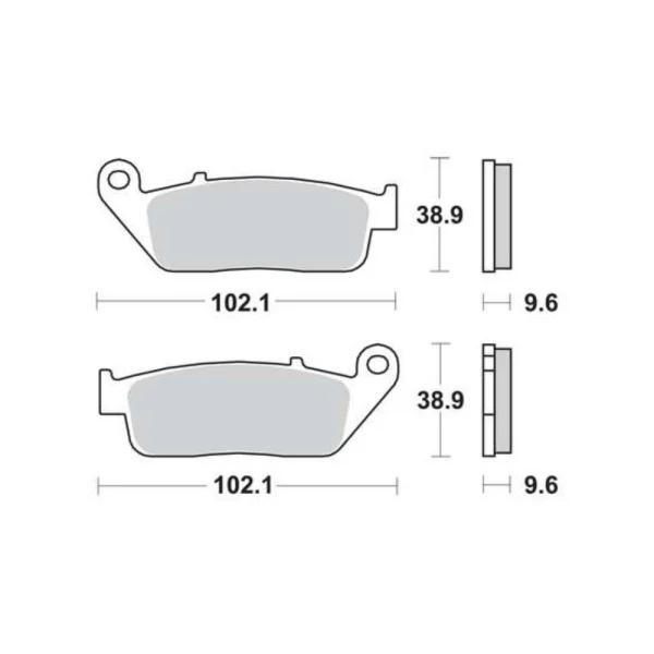 TRW MCB599SH Rear Brake Pads