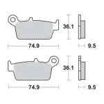 TRW MCB575RSI Rear Brake Pads