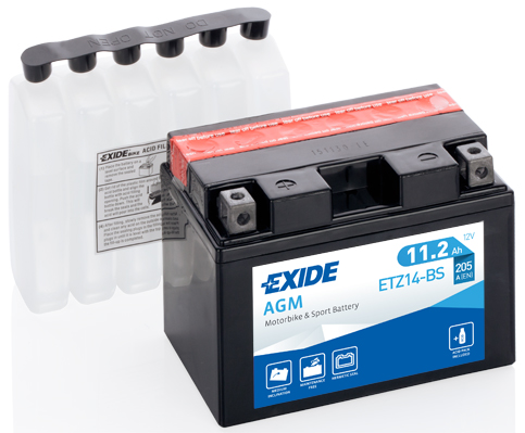Exide YTZ14-BS 12V 11.2Ah 205A 150x87x110mm L+ Starting battery