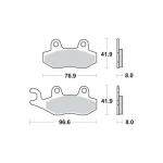 TRW MCB582 Front/Rear Brake Pads