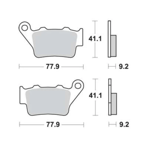 TRW MCB672SH Rear Brake Pads