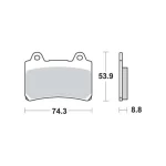 TRW MCB584SV Front Brake Pads