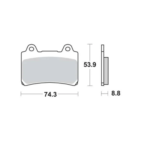 TRW MCB584SV Front Brake Pads