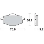 TRW MCB539SI Front/Rear Brake Pads