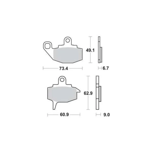 TRW MCB573 Front Brake Pads
