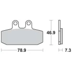 TRW MCB557 Front/Rear Brake Pads