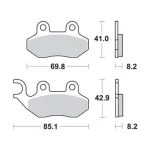 TRW MCB684 Front/Rear Brake Pads