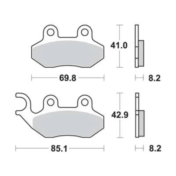 TRW MCB684 Front/Rear Brake Pads