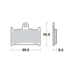TRW MCB595SV Front Brake Pads