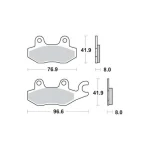 TRW MCB615 Front/Rear Brake Pads
