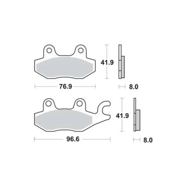 TRW MCB615 Front/Rear Brake Pads