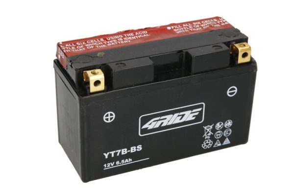 4 Ride YT7B-BS 12V 6Ah 85A 150x65x93mm L+ Starting battery