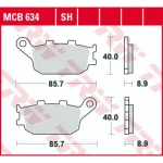 TRW MCB634SH Rear Brake Pads