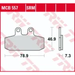 TRW MCB557 Front/Rear Brake Pads