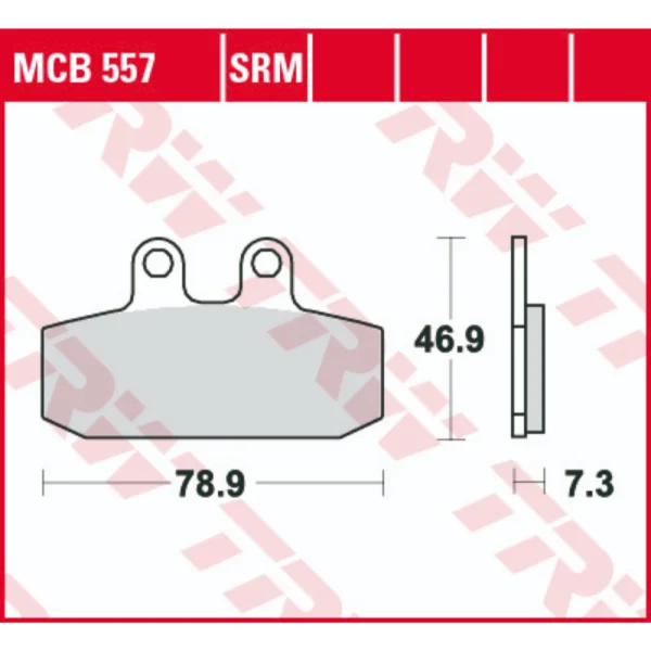 TRW MCB557 Front/Rear Brake Pads