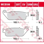 TRW MCB598SV Front Brake Pads
