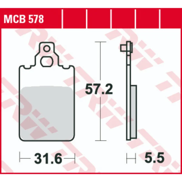 TRW MCB578 Front/Rear Brake Pads